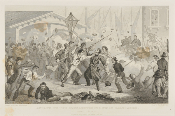 Attack on the Massachusetts 6th at Baltimore, April 10th, 1861 - Image 2