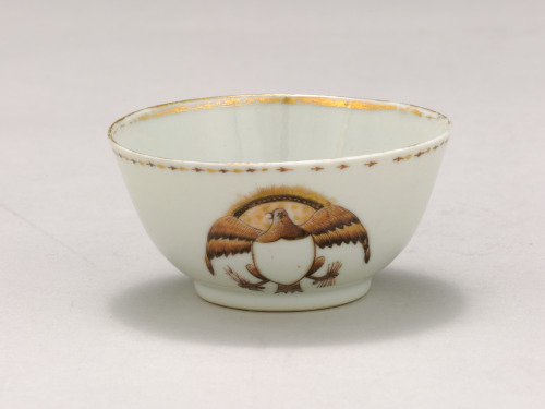 Export Tea Bowl and Saucer with Eagle Design - Image 9