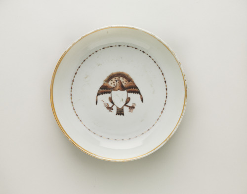 Export Tea Bowl and Saucer with Eagle Design - Image 6