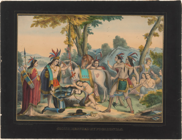 SMITH RESCUED BY POCAHONTAS