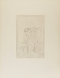 Danseuse mettant son chausson (Dancer Fixing her Shoe)