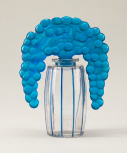 “Bouchon Cassis” Striped Perfume Flagon