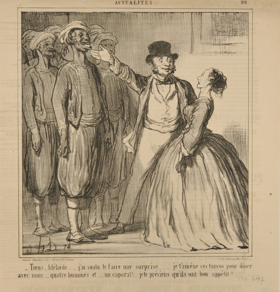 Tiens, Adélaïde…., j’ai voulu te faire une surprise…… je t’amène ces turcos pour dîner avec nous….. quatre hommes et…. un caporal!….. je te préviens qu’ils ont bon appêtit!…… - Image 3