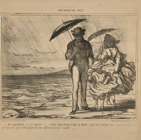 Ils appellent ça un grain!….voilà deux heures que ça dure….je n’ose même pas ouvrir la bouche, je suis sûr que cette pluie-là est affreusement salée!….. - Image 4