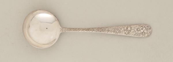 “Repousse” Boullion Spoon