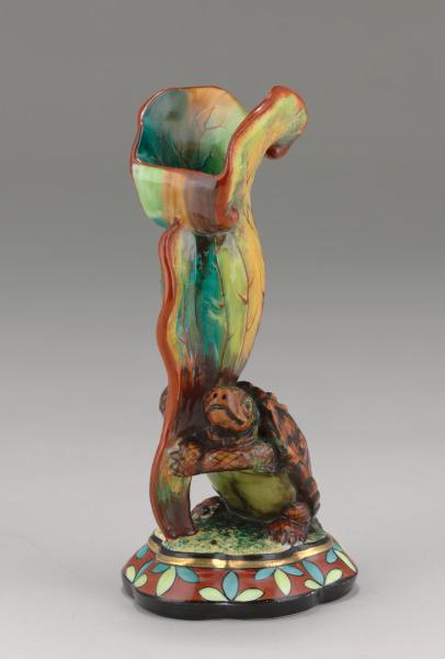 Turtle with Jack-in-the-Pulpit Vase