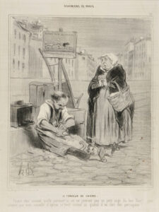 Le Tondeur de Chiens. Pauvre cher animal quel patience si on ne jurerait pas un petit ange du bon Dieu!.. plus souvent que mon canaille d’époux se tient comme ça, quand il va chez son perruquier!