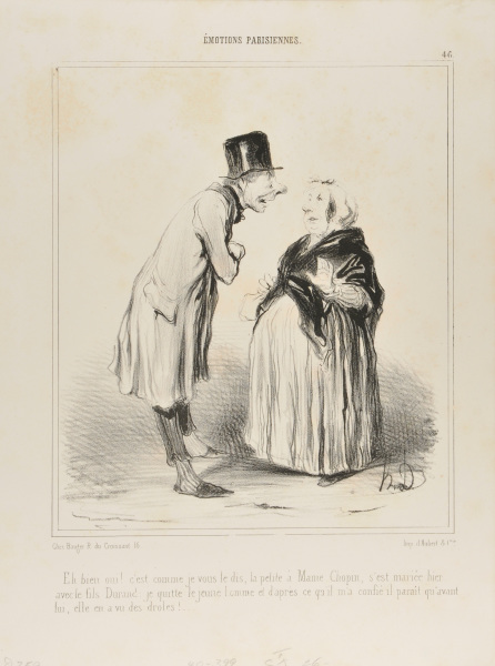 WELL YES, IT’S TRUE, THE DAUGHTER OF MME CHOPIN GOT MARRIED YESTERDAY WITH THE SON OF DURAND. I JUST TALKED TO THE YOUNG MAN AND FROM WHAT HE TOLD ME (IN FULL CONFIDENCE), SHE MUST HAVE HAD SOME STRANGE ONES BEFORE HIM…