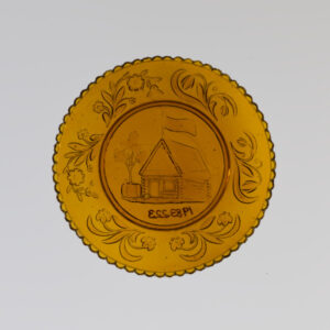 Harrison Log Cabin Cider Campaign Cup Plate