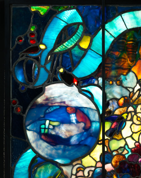 “Flower, Fish and Fruit” Window Panel - Image 5