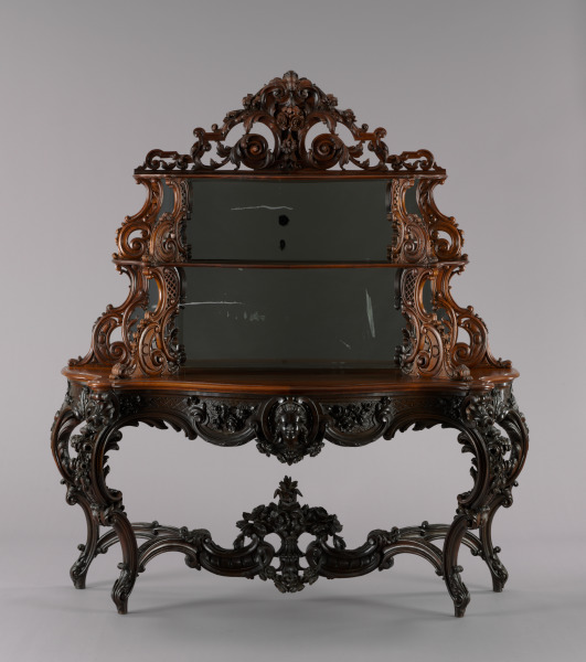 Side Table with Etagère