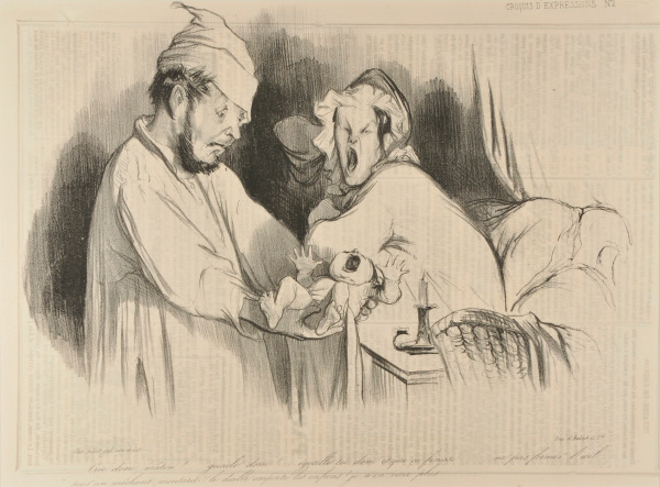 Crie donc, mâtin !…. gueule donc !…. égosille toi donc et que ça finisse….. ne pas fermer l’œil pour un méchant moutard !! le diabe emporte les enfans ! je n’en veux plus……. - Image 2