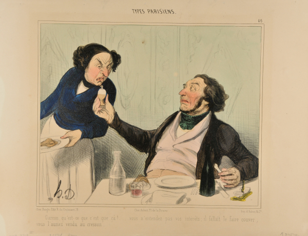 Garçon, qu’est-ce que c’est que ça?… vous n’entendez pas vos intérêts; il fallait le faire couver, vous l’auriez vendu au cresson. - Image 2