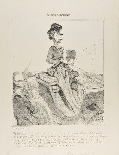 Un soi disant Négociant, victime de ses victimes, fou, dissipateur et intrigant qui donne un pour cent à ses créanciers payable en dix ans, souffle sur le passé, se moque de l’avenir et se pavane en gants jaunes au bois de Boulogne, au Boulevard des Italiens, aux foyers des Théâtres, où il parle d’honneur, de probité appelle ses créanciers voleurs: se pose en victime politique, industrielle et morale! et éclabousse tout le monde. - Image 3
