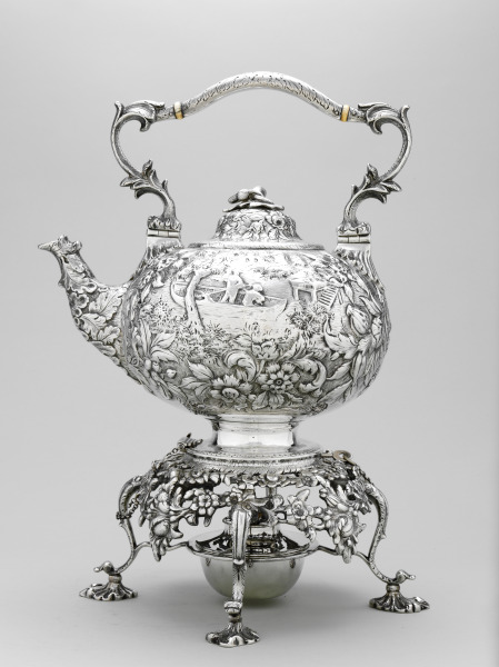 “Etruscan” Teakettle, Stand, Lamp - Image 6