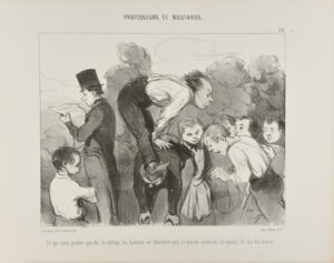 Ce qui nous prouve que, dès le collège, les hommes ne cherchent qu’à se passer pardessus les épaules les uns des autres.