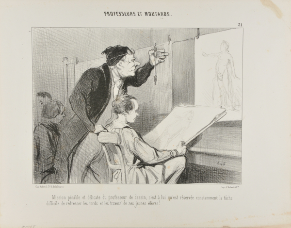 Mission pénible et délicate du professeur de dessin, c’est à lui qu’est reservée constamment la tâche difficile de redresser les tords et les travers de ses jeunes élèves! - Image 4