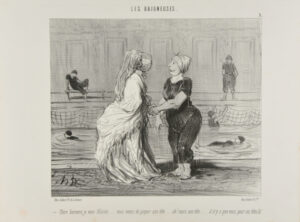 Chère baronne, je vous félicite….. vous venez de piquer une tête….. oh! mais une tête…… il n’y a que vous pour ces têtes là!