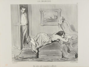 Une élève zélée travaillant à domicile.