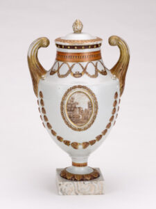 Pistol-Handled Covered Urn