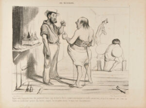 Voyez vous bourgeois, vous êtes justement dans l’âge et dans la force ; quand un homme est taillé comme vous et qu’il se soutient sur l’eau ça flatte un professeur prenez des leçons, coupez les de petits verres, et vous irez chouettement !