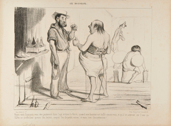 Voyez vous bourgeois, vous êtes justement dans l’âge et dans la force ; quand un homme est taillé comme vous et qu’il se soutient sur l’eau ça flatte un professeur prenez des leçons, coupez les de petits verres, et vous irez chouettement ! - Image 4
