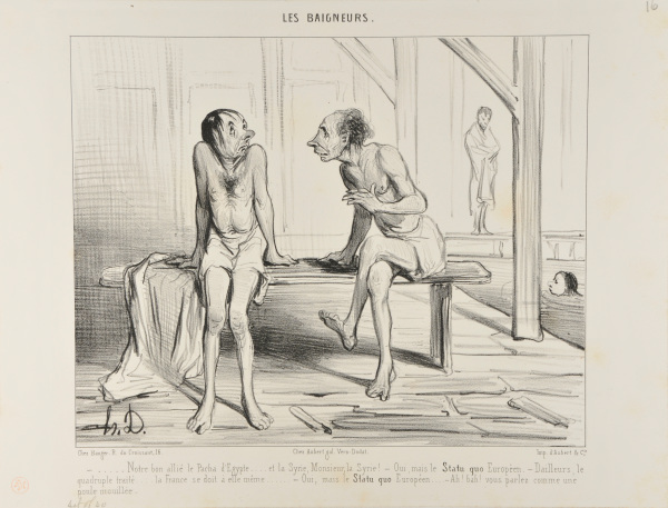 Notre bon allié le Pacha d’Egypte… et la Syrie, Monsieur, la Syrie! – Oui, mais le Statu quo Européen. – D’ailleurs, le quadruple traité….- la France se doit à elle même….. – Oui, mais le Statu quo Européen…. – Ah! bah! vous parlez comme une poule mouillée. - Image 3