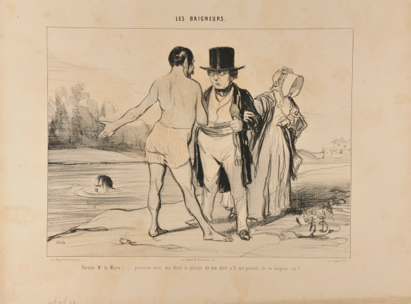 PARDON ME, MAYOR.... WOULD YOU PLEASE BE SO KIND TO TELL ME WHETHER SWIMMING IS ALLOWED HERE?