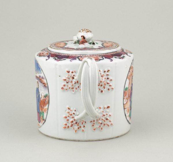 Teapot Decorated with Medallions of Chinese Figures - Image 5