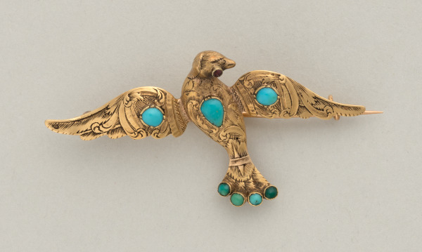 "BIRD IN FLIGHT" BROOCH
