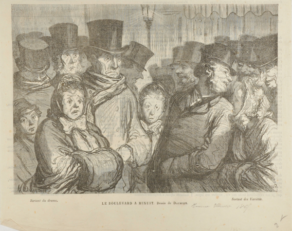 LE BOULEVARD DU TEMPLE À MINUIT