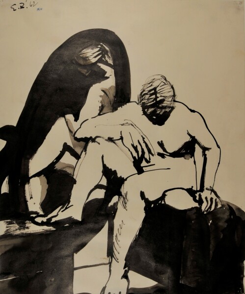 Seated Nude Before Mirror - Image 2