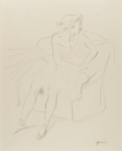 Ballerina Seated in a Chair