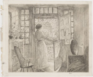 Woman at an Open Door