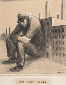 ‘While Industry Fiddles’ [Cartoon]