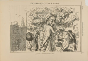 A Asnières. – Vendangeant sa treille en famille.