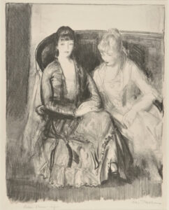 Emma and Marjorie on a Sofa
