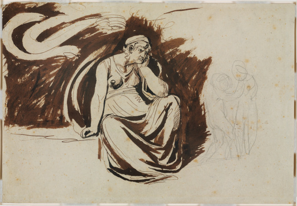 Medea Contemplating the Murder of Her Children (recto); Medea Contemplating the Murder of Her Children (verso) - Image 3