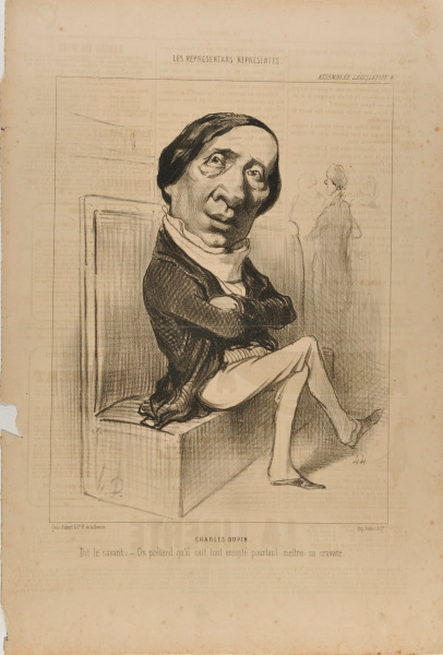 Charles Dupin. Dit le savant: – On prétend qu’il sait tout excepté pourtant mettre sa cravate. - Image 3