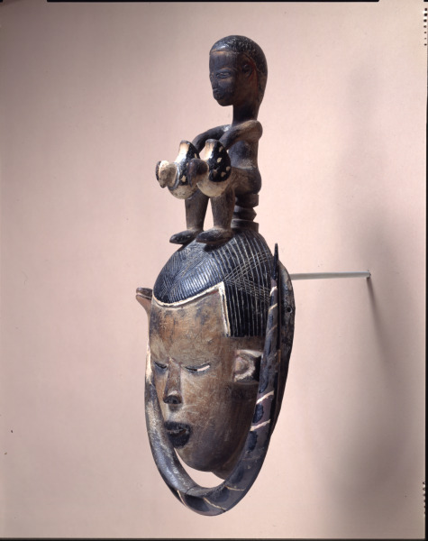 Female Mask Surmounted by a Seated Figure - Image 2