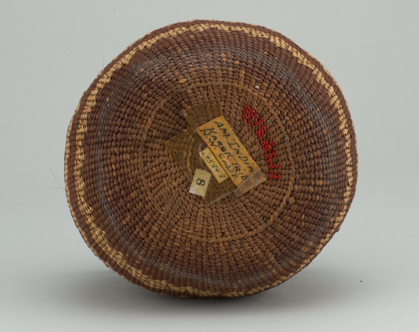 Basket with Alternating Horizontal Bands and Triangle Designs - Image 2
