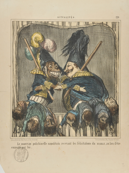 Le nouveau polichinelle napolitain recevant les félicitations du Diable, au lieu d’être emporté par lui. - Image 2