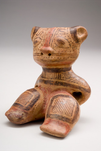 Seated Jaguar Whistle (Ocarina) - Image 3