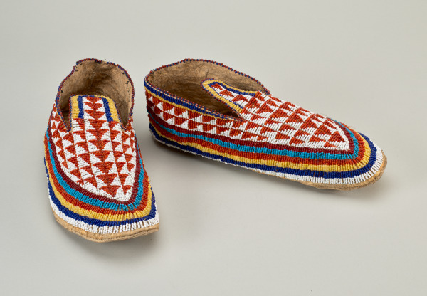 Pair of Man’s Beaded Moccasins - Image 8