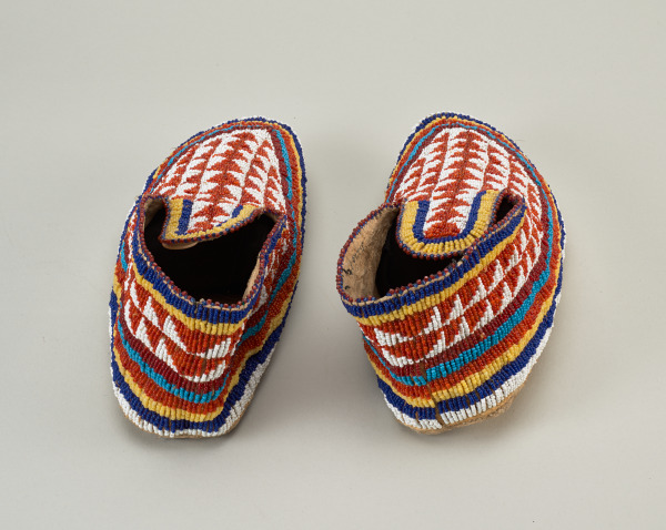 Pair of Man’s Beaded Moccasins - Image 6
