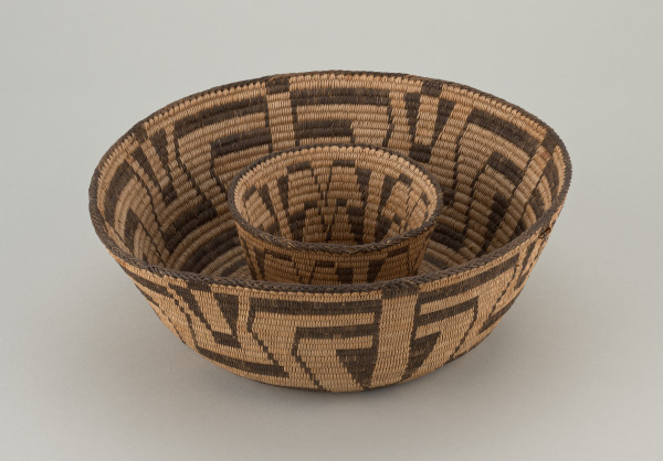 Basket with Smaller Attached Basket Inside - Image 3