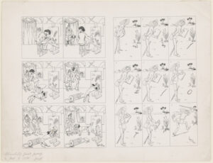 Proof Sheet of Caricatures