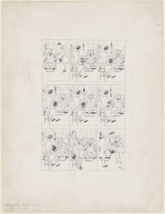 Proof Sheet of Caricatures