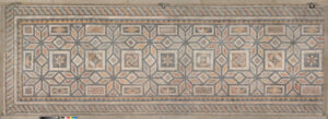 Fragment of floor mosaic depicting stars and squares