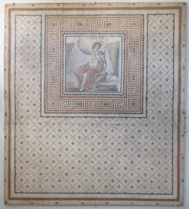 Fragment of floor mosaic depiciting Narcissus